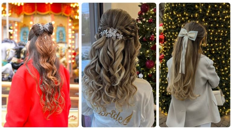 21 Sparkling Christmas Party Hairstyles to Shine All Night