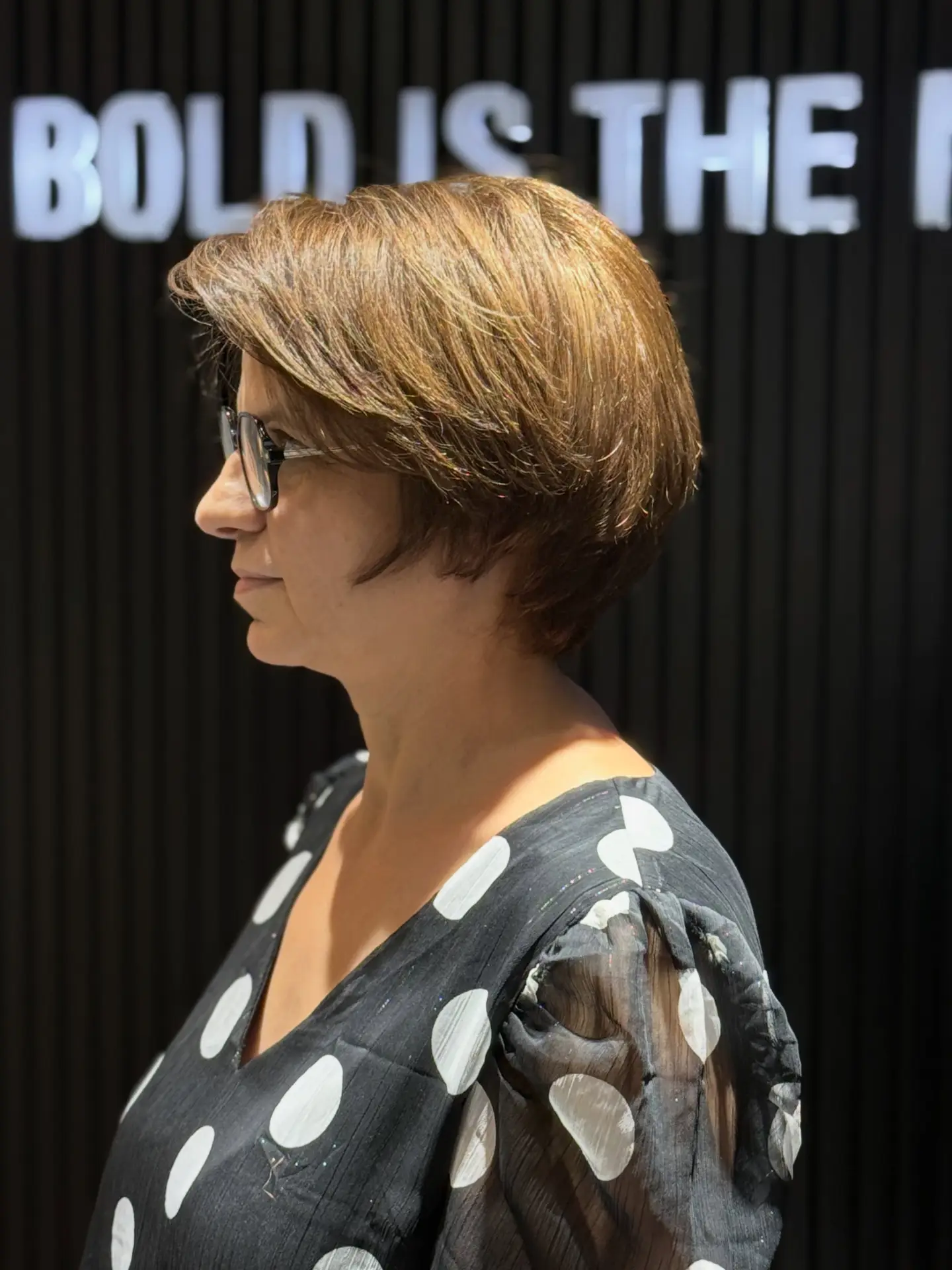 Short Layered Pixie Bob with Side Swept Volume