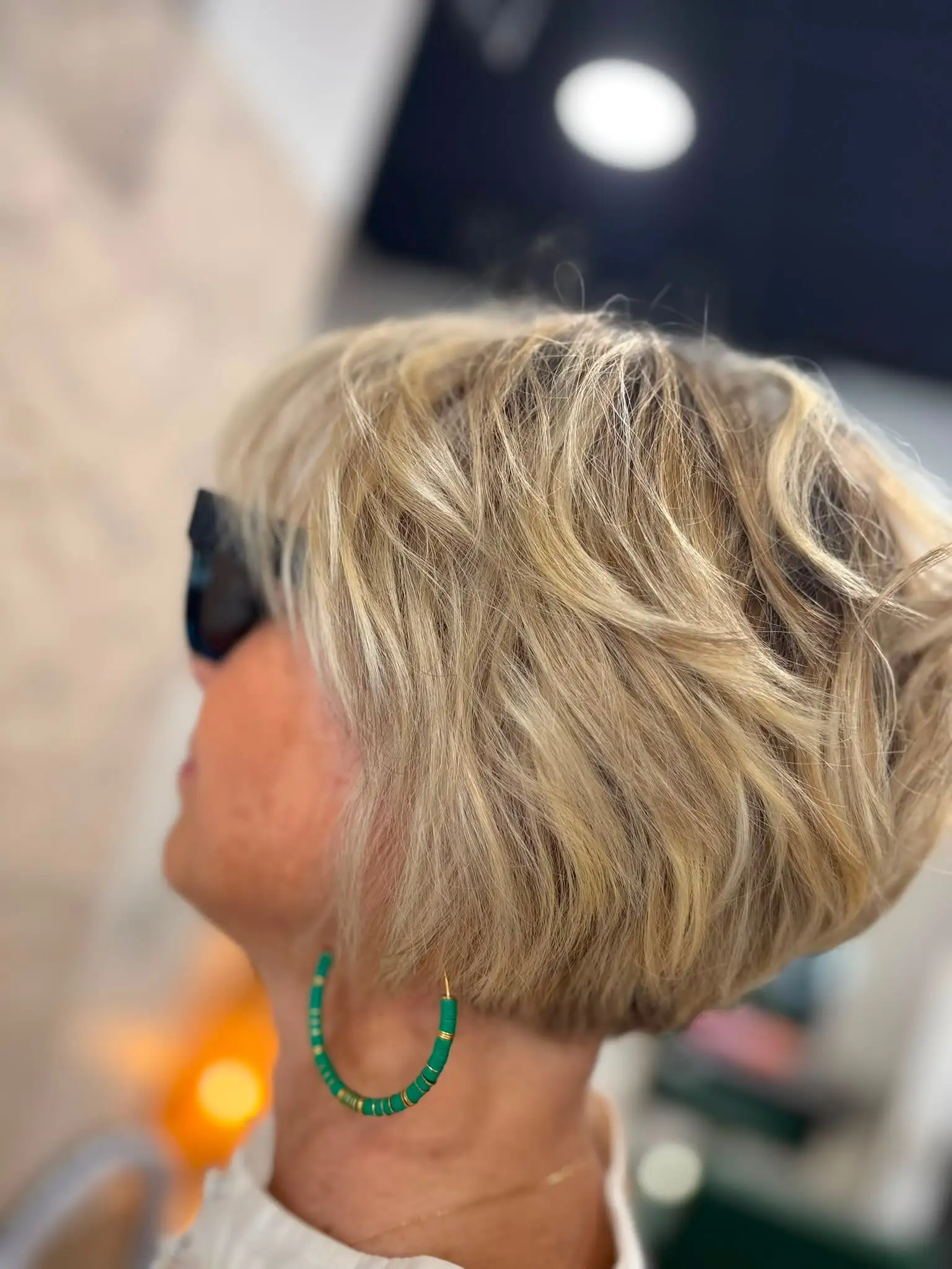 Short Layered Bob with Soft Tousled Texture